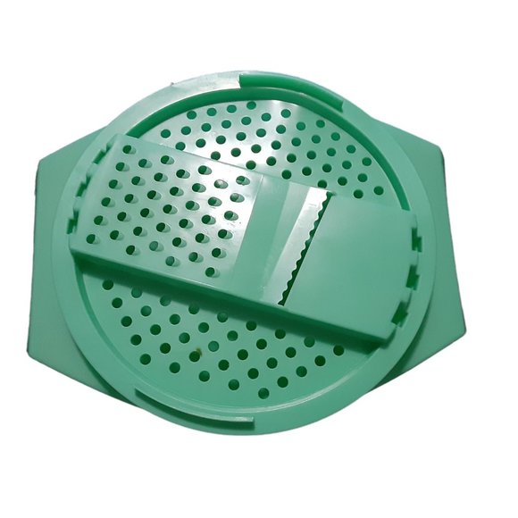 Vintage Tupperware Cheese Grater Shredder & Bowl Jadeite Green - Picture 1 of 3